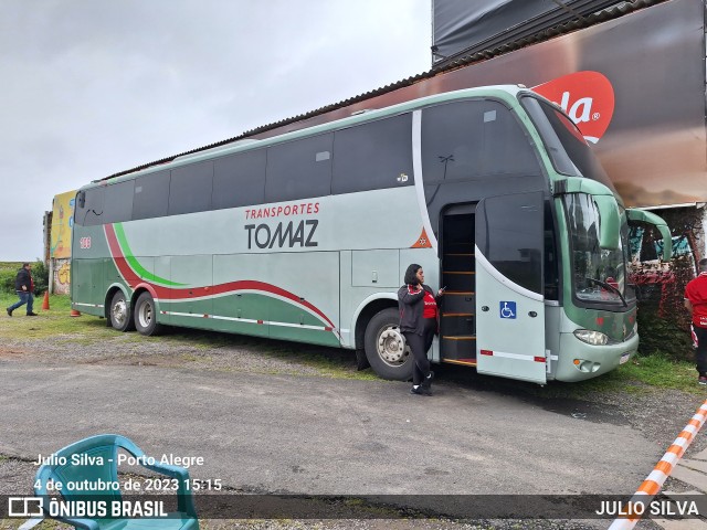 Transportes Tomaz 108 na cidade de Porto Alegre, Rio Grande do Sul, Brasil, por JULIO SILVA. Número da foto: #11511385.