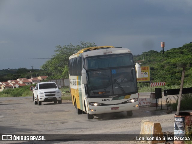 Empresa Gontijo de Transportes 14175 na cidade de Taquaritinga do Norte, Pernambuco, Brasil, por Lenilson da Silva Pessoa. ID da foto: 11515428.