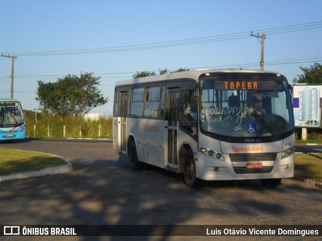 Viação Tamandaré 418 na cidade de Campos dos Goytacazes, Rio de Janeiro, Brasil, por Luis Otávio Vicente Domingues. ID da foto: 11515748.