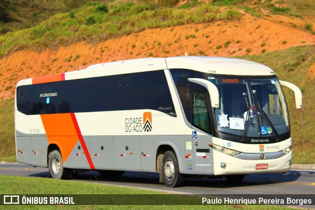 Viação Cidade do Aço RJ 174.182 na cidade de Aparecida, São Paulo, Brasil, por Paulo Henrique Pereira Borges. Número da foto: #11515462.