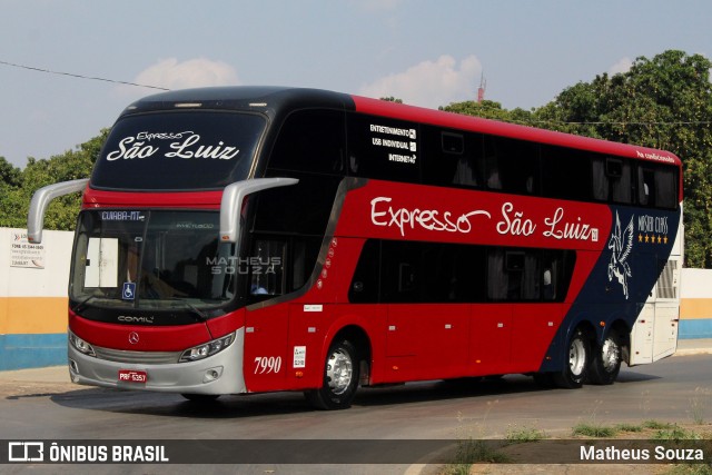 Expresso São Luiz 7990 na cidade de Cuiabá, Mato Grosso, Brasil, por Matheus Souza. Número da foto: #11516100.