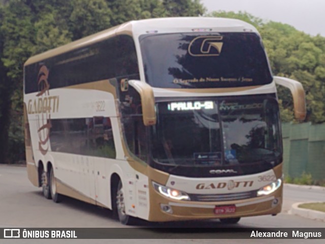 Auto Viação Gadotti 3622 na cidade de São Paulo, São Paulo, Brasil, por Alexandre  Magnus. Número da foto: #11514642.