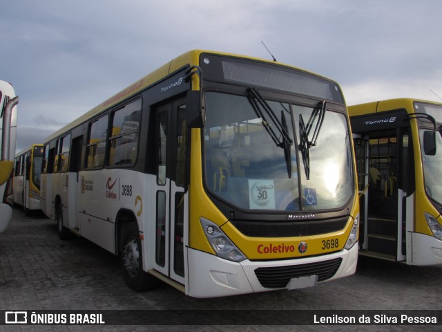 Coletivo Transportes 3698 na cidade de Caruaru, Pernambuco, Brasil, por Lenilson da Silva Pessoa. Número da foto: #11515510.