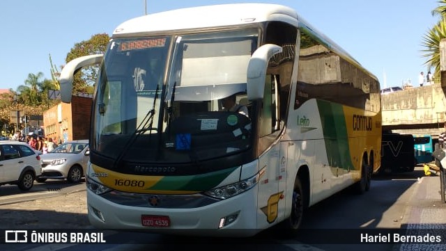 Empresa Gontijo de Transportes 16080 na cidade de Belo Horizonte, Minas Gerais, Brasil, por Hariel Bernades. ID da foto: 11514317.