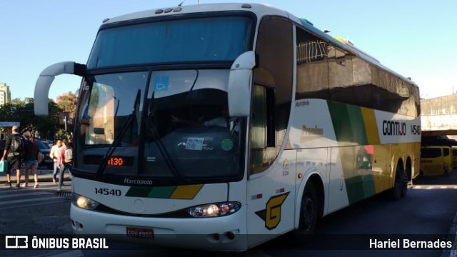 Empresa Gontijo de Transportes 14540 na cidade de Belo Horizonte, Minas Gerais, Brasil, por Hariel Bernades. ID da foto: 11514357.