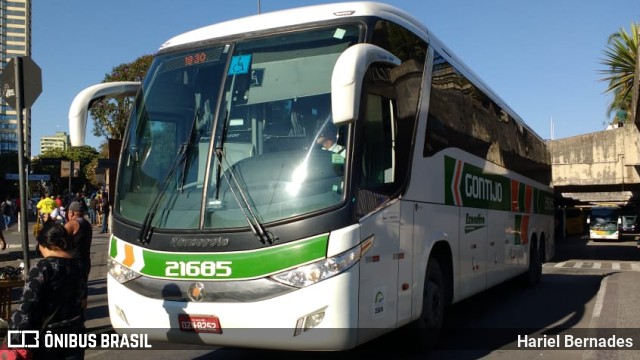 Empresa Gontijo de Transportes 21685 na cidade de Belo Horizonte, Minas Gerais, Brasil, por Hariel Bernades. ID da foto: 11514314.