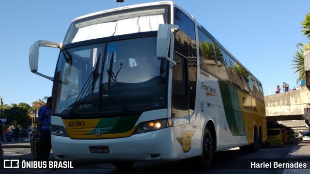 Empresa Gontijo de Transportes 12310 na cidade de Belo Horizonte, Minas Gerais, Brasil, por Hariel Bernades. ID da foto: 11514281.