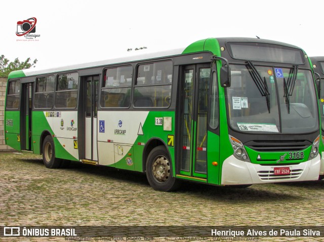 VB Transportes e Turismo 3168 na cidade de Campinas, São Paulo, Brasil, por Henrique Alves de Paula Silva. ID da foto: 11519010.