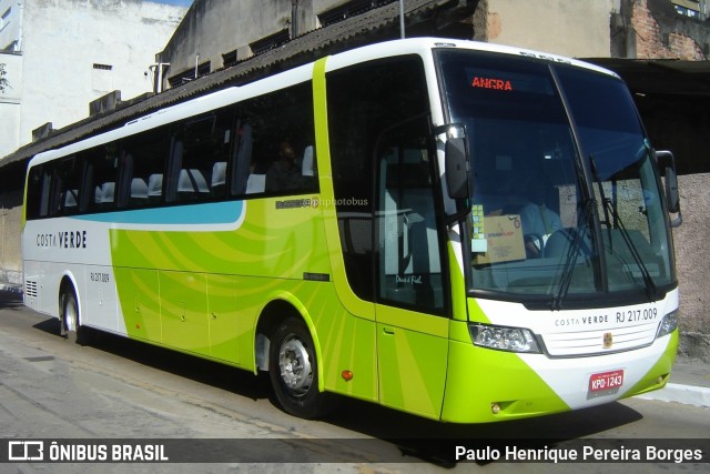 Costa Verde Transportes RJ 217.009 na cidade de Rio de Janeiro, Rio de Janeiro, Brasil, por Paulo Henrique Pereira Borges. Número da foto: #11518738.
