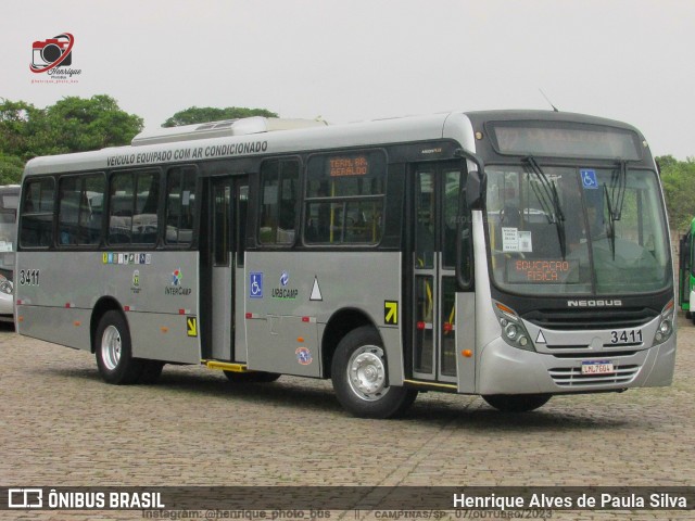 VB Transportes e Turismo 3411 na cidade de Campinas, São Paulo, Brasil, por Henrique Alves de Paula Silva. Número da foto: #11518949.