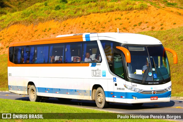Expresso União 10313 na cidade de Aparecida, São Paulo, Brasil, por Paulo Henrique Pereira Borges. Número da foto: #11518890.