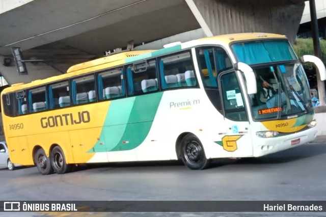 Empresa Gontijo de Transportes 14950 na cidade de Belo Horizonte, Minas Gerais, Brasil, por Hariel Bernades. ID da foto: 11517827.