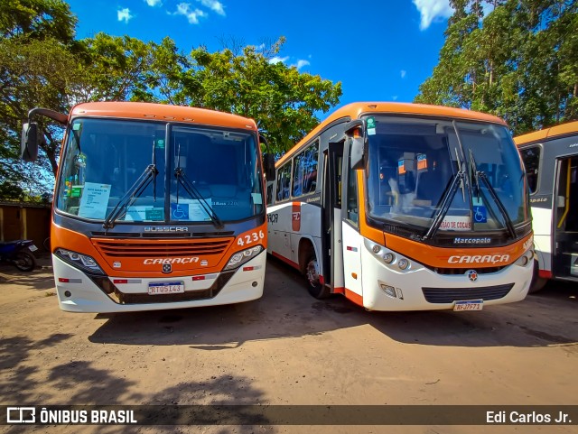 Empresa Caraça Transportes e Turismo 4236 na cidade de Barão de Cocais, Minas Gerais, Brasil, por Edi Carlos Jr.. ID da foto: 11518519.