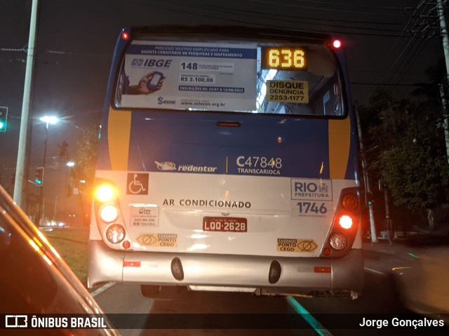 Viação Redentor C47848 na cidade de Rio de Janeiro, Rio de Janeiro, Brasil, por Jorge Gonçalves. Número da foto: #11516883.