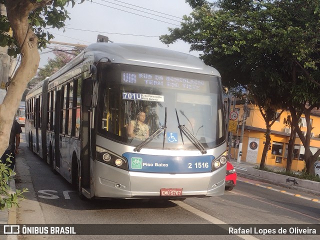 Sambaíba Transportes Urbanos 2 1516 na cidade de São Paulo, São Paulo, Brasil, por Rafael Lopes de Oliveira. Número da foto: #11516522.