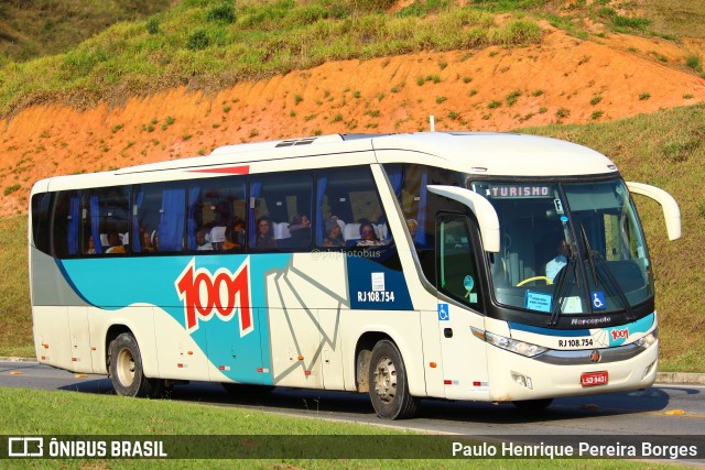 Auto Viação 1001 RJ 108.754 na cidade de Aparecida, São Paulo, Brasil, por Paulo Henrique Pereira Borges. ID da foto: 11518706.