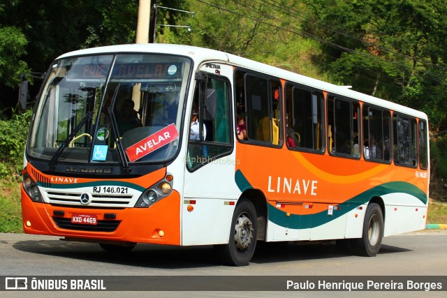 Linave Transportes RJ 146.021 na cidade de Paty do Alferes, Rio de Janeiro, Brasil, por Paulo Henrique Pereira Borges. Número da foto: #11518947.