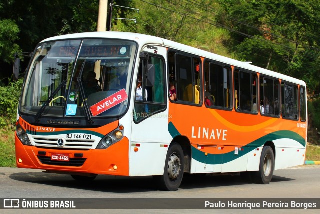 Linave Transportes RJ 146.021 na cidade de Paty do Alferes, Rio de Janeiro, Brasil, por Paulo Henrique Pereira Borges. ID da foto: 11518947.