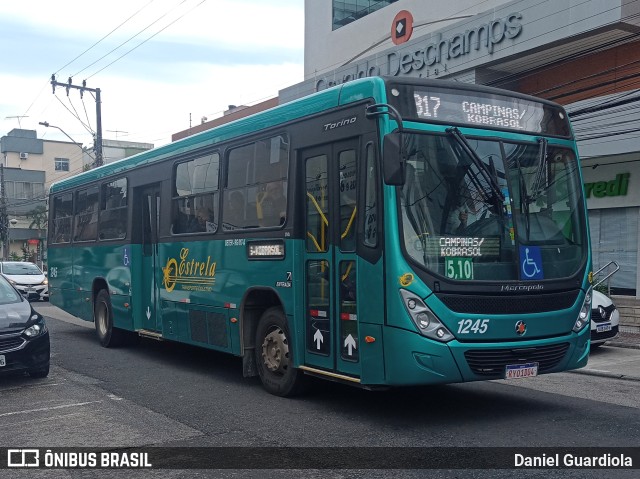 Transporte Coletivo Estrela 1245 na cidade de São José, Santa Catarina, Brasil, por Daniel Guardiola. ID da foto: 11518945.