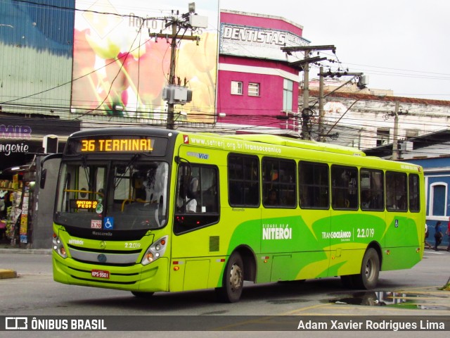 Santo Antônio Transportes Niterói 2.2.019 na cidade de Niterói, Rio de Janeiro, Brasil, por Adam Xavier Rodrigues Lima. ID da foto: 11521068.