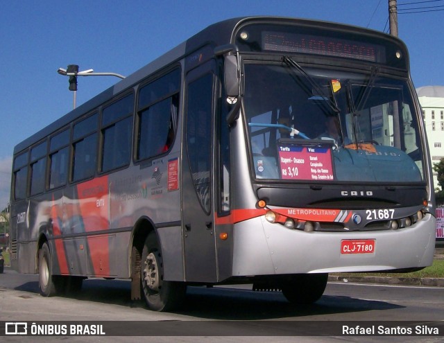Viação Osasco 21.687 na cidade de Itapevi, São Paulo, Brasil, por Rafael Santos Silva. Número da foto: #11521521.