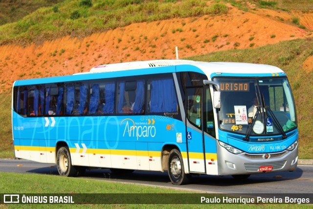 Viação Nossa Senhora do Amparo RJ 186.129 na cidade de Aparecida, São Paulo, Brasil, por Paulo Henrique Pereira Borges. Número da foto: #11521316.