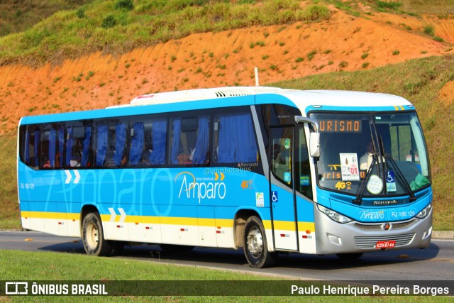 Viação Nossa Senhora do Amparo RJ 186.129 na cidade de Aparecida, São Paulo, Brasil, por Paulo Henrique Pereira Borges. ID da foto: 11521316.