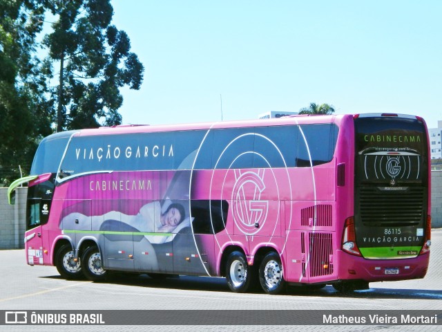 Viação Garcia 86115 na cidade de Maringá, Paraná, Brasil, por Matheus Vieira Mortari. Número da foto: #11520128.