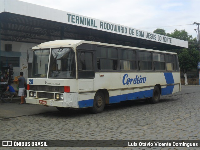 Cordeiro Transportes 28 na cidade de Bom Jesus do Norte, Espírito Santo, Brasil, por Luis Otávio Vicente Domingues. Número da foto: #11521143.