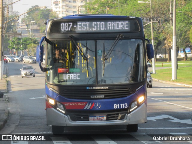 Next Mobilidade - ABC Sistema de Transporte 81.113 na cidade de Santo André, São Paulo, Brasil, por Gabriel Brunhara. ID da foto: 11520229.