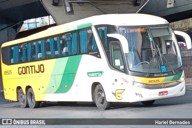 Empresa Gontijo de Transportes 18925 na cidade de Belo Horizonte, Minas Gerais, Brasil, por Hariel Bernades. Número da foto: #11520543.