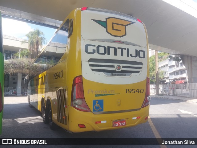 Empresa Gontijo de Transportes 19540 na cidade de Belo Horizonte, Minas Gerais, Brasil, por Jonathan Silva. ID da foto: 11519621.