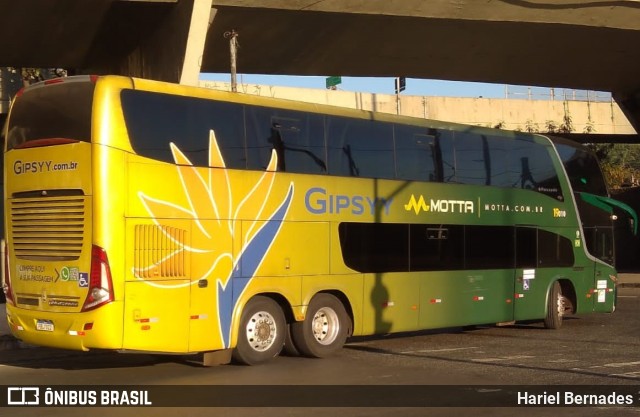 Viação Motta 19010 na cidade de Belo Horizonte, Minas Gerais, Brasil, por Hariel Bernades. ID da foto: 11521497.