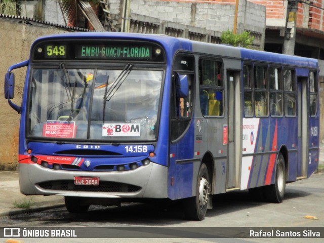 Viação Cidade Verde > Auto Unida 14.158 na cidade de Embu-Guaçu, São Paulo, Brasil, por Rafael Santos Silva. ID da foto: 11521443.