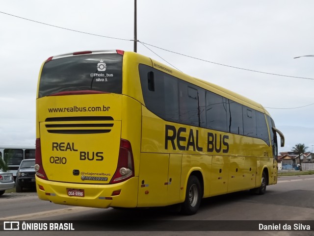 Expresso Real Bus 0210 na cidade de João Pessoa, Paraíba, Brasil, por Daniel da Silva. ID da foto: 11522177.