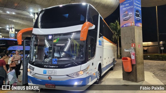 Expresso União 10316 na cidade de Uberlândia, Minas Gerais, Brasil, por Fábio Paixão. Número da foto: #11522539.