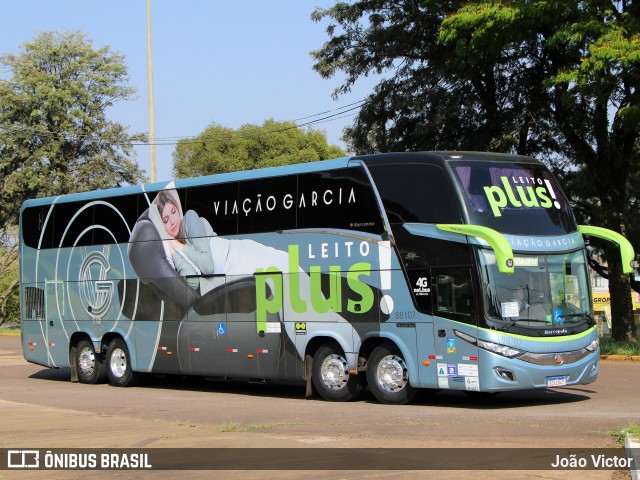 Viação Garcia 88107 na cidade de Cascavel, Paraná, Brasil, por João Victor. Número da foto: #11525014.