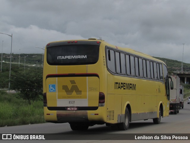 Viação Itapemirim 8537 na cidade de Caruaru, Pernambuco, Brasil, por Lenilson da Silva Pessoa. ID da foto: 11523433.