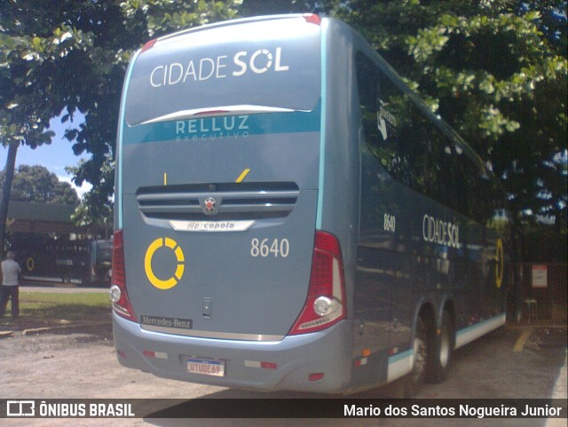 Viação Cidade Sol 8640 na cidade de Salvador, Bahia, Brasil, por Mario dos Santos Nogueira Junior. ID da foto: 11524964.