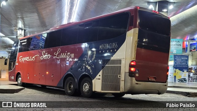 Expresso São Luiz 7340 na cidade de Uberlândia, Minas Gerais, Brasil, por Fábio Paixão. ID da foto: 11524796.