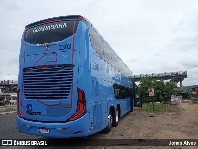 Expresso Guanabara 2303 na cidade de Goiana, Pernambuco, Brasil, por Jonas Alves. Número da foto: #11522016.