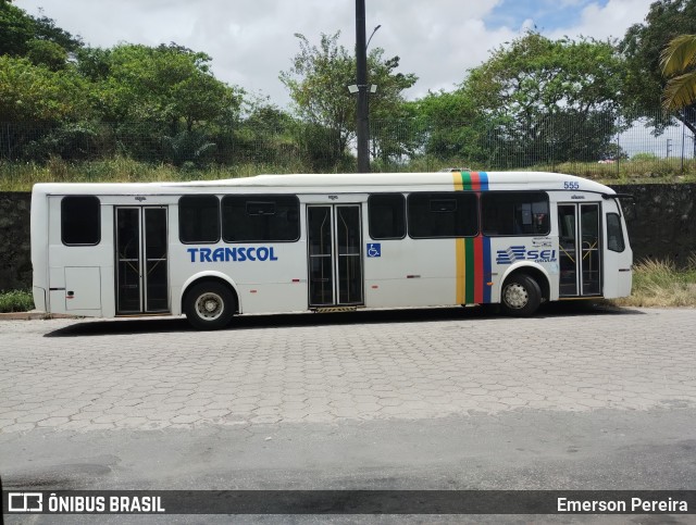 Transcol - Transportes Coletivos Ltda. 555 na cidade de Recife, Pernambuco, Brasil, por Emerson Pereira. ID da foto: 11521926.