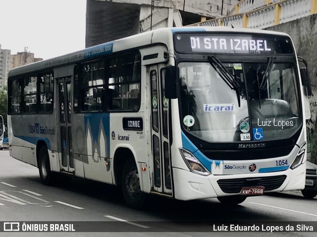 Icaraí Auto Transportes 1.054 na cidade de São Gonçalo, Rio de Janeiro, Brasil, por Luiz Eduardo Lopes da Silva. ID da foto: 11523809.