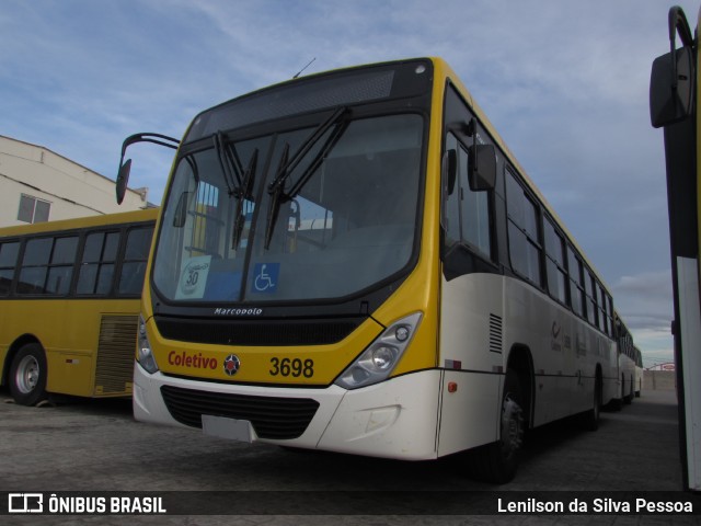 Coletivo Transportes 3698 na cidade de Caruaru, Pernambuco, Brasil, por Lenilson da Silva Pessoa. Número da foto: #11523406.