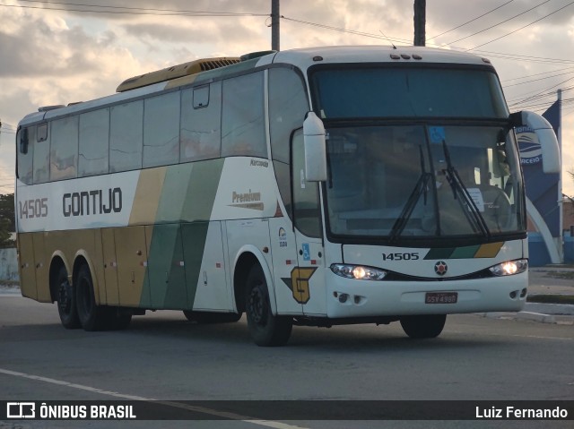 Empresa Gontijo de Transportes 14505 na cidade de Maceió, Alagoas, Brasil, por Luiz Fernando. ID da foto: 11523890.