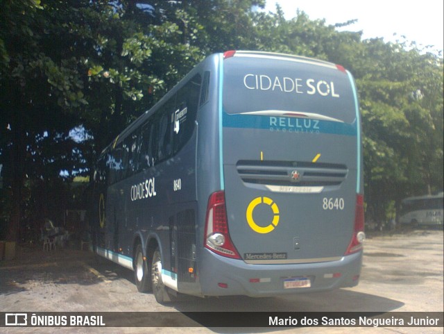 Viação Cidade Sol 8640 na cidade de Salvador, Bahia, Brasil, por Mario dos Santos Nogueira Junior. ID da foto: 11522882.