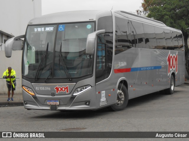 Auto Viação 1001 RJ 108.096 na cidade de Rio de Janeiro, Rio de Janeiro, Brasil, por Augusto César. ID da foto: 11521957.