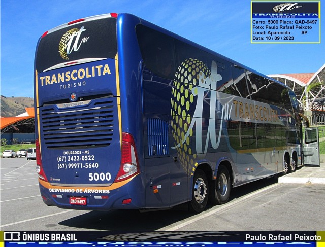 Transcolita Turismo 5000 na cidade de Aparecida, São Paulo, Brasil, por Paulo Rafael Peixoto. Número da foto: #11586862.