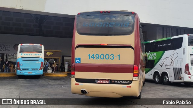 Auto Viação Goianésia 149003-1 na cidade de Goiânia, Goiás, Brasil, por Fábio Paixão. ID da foto: 11588202.