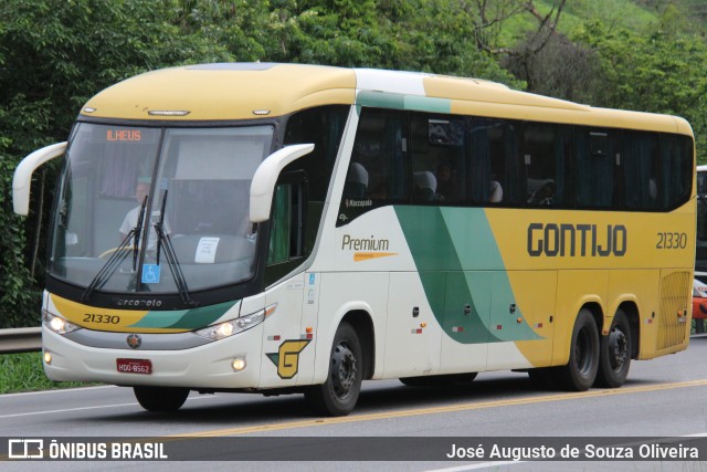 Empresa Gontijo de Transportes 21330 na cidade de Barra do Piraí, Rio de Janeiro, Brasil, por José Augusto de Souza Oliveira. ID da foto: 11588801.